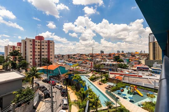 Vista da Varanda de apartamento à venda com 1 quarto, 26m² em Vila Primavera, São Paulo