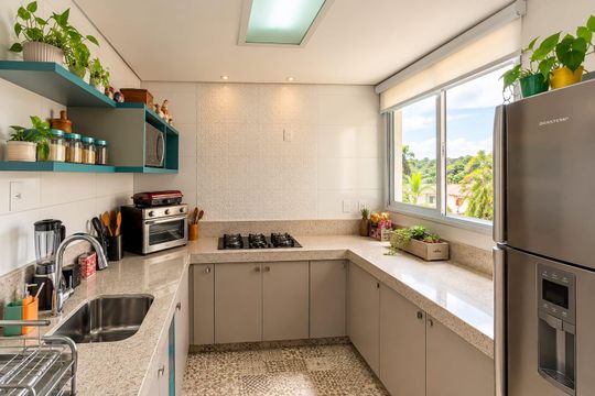 Cozinha de casa para alugar com 3 quartos, 180m² em Jardim Nova Europa, Campinas