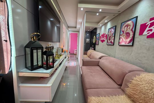 Sala de apartamento à venda com 2 quartos, 49m² em Padroeira, Osasco