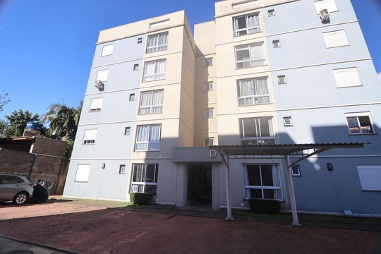 Fachada do bloco de apartamento para alugar com 2 quartos, 45m² em Estância Velha, Canoas