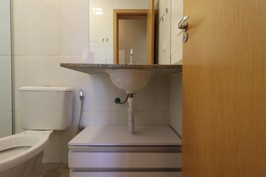 Banheiro de apartamento para alugar com 2 quartos, 65m² em Nova Aliança, Ribeirão Preto