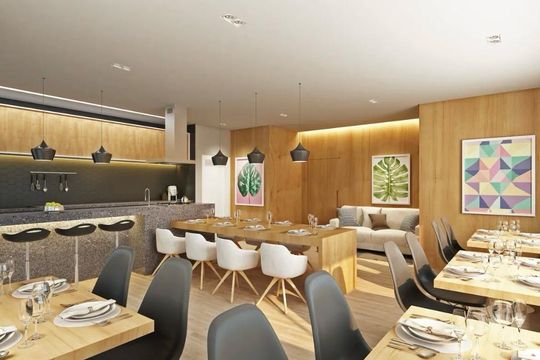 Área externa de apartamento à venda com 2 quartos, 69m² em Parque Assuncao, Taboão da Serra