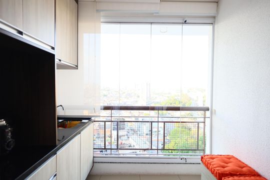 Sala de apartamento para alugar com 2 quartos, 57m² em Jaguaribe, Osasco