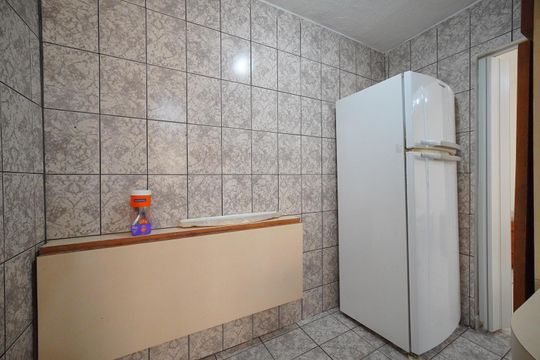 Cozinha  de apartamento para alugar com 3 quartos, 50m² em Praia Comprida, São José