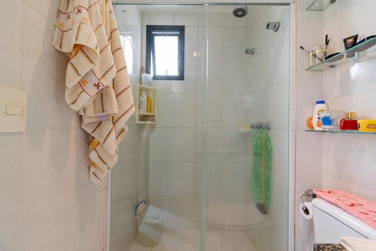 Banheiro da Suíte de apartamento para alugar com 2 quartos, 115m² em Vila Mascote, São Paulo
