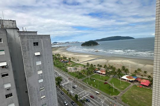 Vista do Quarto de apartamento para alugar com 1 quarto, 40m² em Itararé, São Vicente