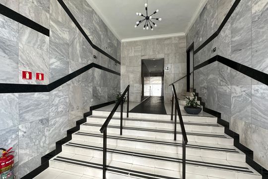 Hall de entrada de apartamento para alugar com 1 quarto, 40m² em Itararé, São Vicente