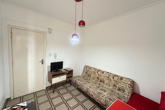 Sala de apartamento para alugar com 1 quarto, 40m² em Itararé, São Vicente