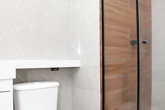 Banheiro Quarto Suíte de apartamento para alugar com 1 quarto, 35m² em Santana, Porto Alegre