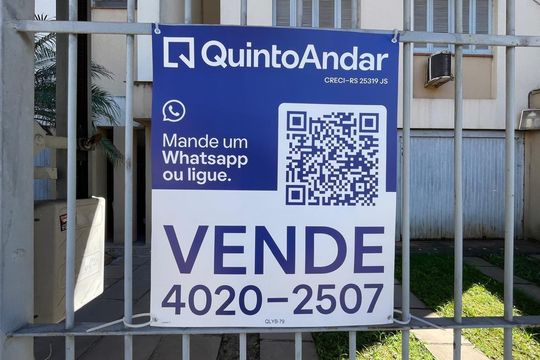 Placa  de apartamento à venda com 2 quartos, 68m² em Rio Branco, Novo Hamburgo