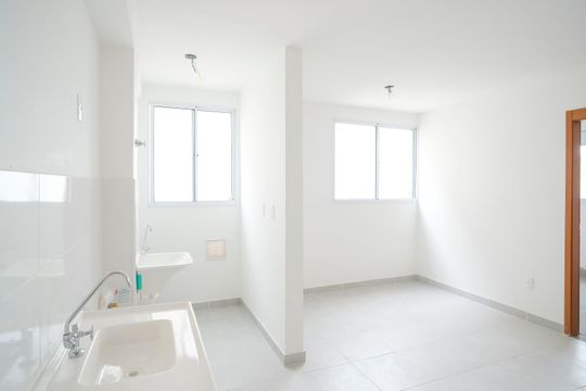 Cozinha de apartamento para alugar com 2 quartos, 35m² em Vila Palmares, São Caetano do Sul