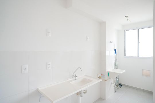 Cozinha de apartamento para alugar com 2 quartos, 35m² em Vila Palmares, São Caetano do Sul