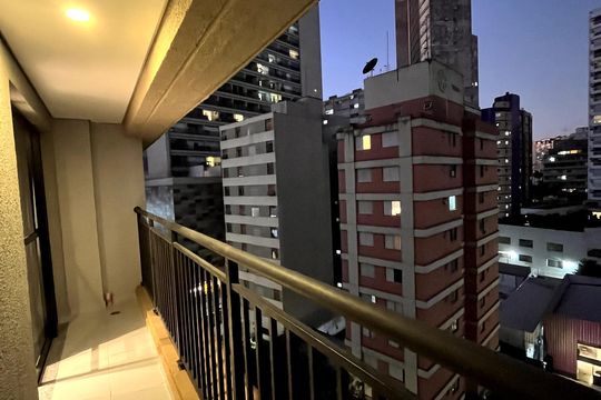 Varanda de apartamento à venda com 1 quarto, 34m² em Bela Vista, São Paulo