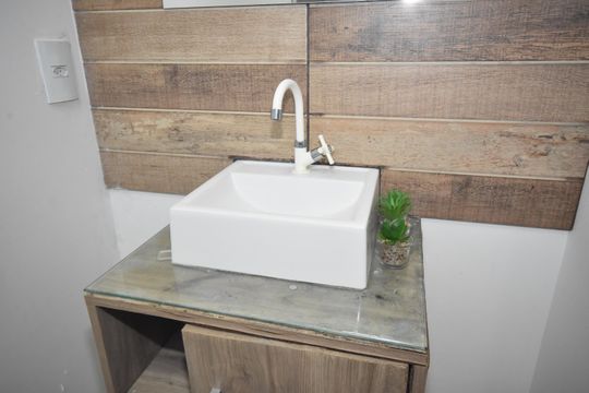 Banheiro Social de casa para alugar com 2 quartos, 75m² em Anhangabaú, Jundiaí