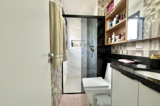 Banheiro da Suíte de apartamento à venda com 1 quarto, 36m² em Vila da Saúde, São Paulo