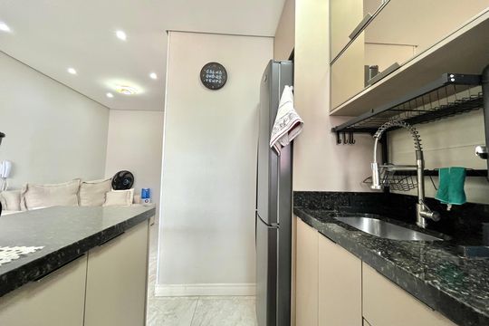 Cozinha de apartamento à venda com 1 quarto, 36m² em Vila da Saúde, São Paulo