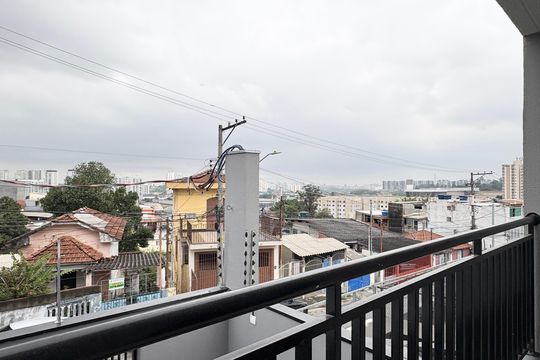 Varanda do Quarto 2 de apartamento à venda com 2 quartos, 55m² em Piqueri, São Paulo
