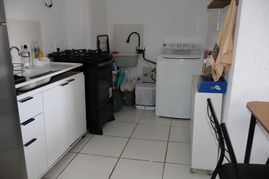 Cozinha e Área de Serviço de apartamento para alugar com 2 quartos, 35m² em Fazenda da Juta, São Paulo