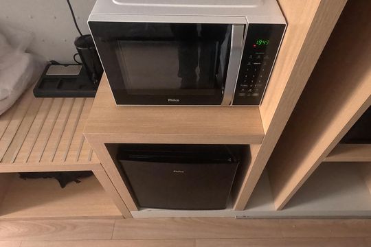 Cozinha/Guarda-Roupas de kitnet/studio para alugar com 1 quarto, 24m² em Gonzaga, Santos