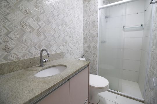 Banheiro da Suíte 3 de apartamento à venda com 3 quartos, 86m² em Pechincha, Rio de Janeiro