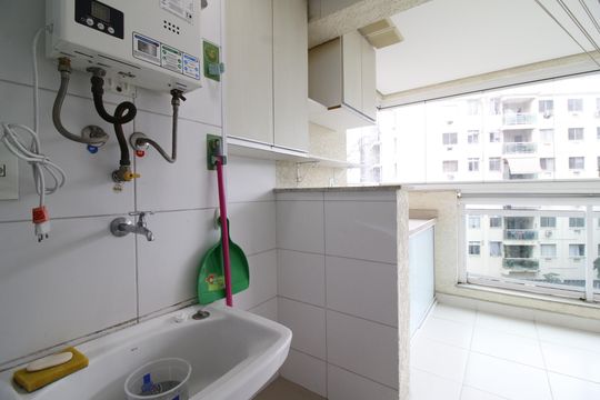 Área de Serviço de apartamento à venda com 3 quartos, 86m² em Pechincha, Rio de Janeiro