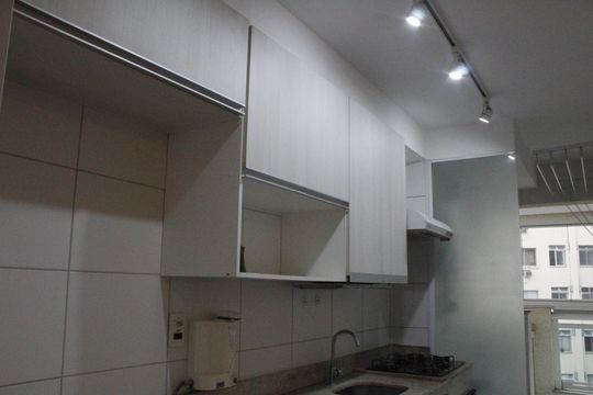 Cozinha de apartamento à venda com 3 quartos, 86m² em Pechincha, Rio de Janeiro