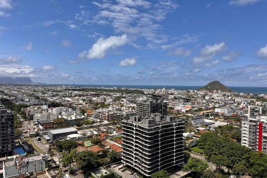 Varanda - Vista de apartamento à venda com 2 quartos, 83m² em Recreio dos Bandeirantes, Rio de Janeiro