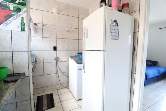 Cozinha de apartamento para alugar com 2 quartos, 51m² em Chácaras Tubalina E Quartel, Uberlândia