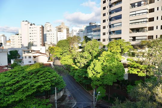 Vista  de apartamento à venda com 4 quartos, 180m² em Sion, Belo Horizonte