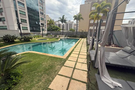 Área comum - Piscina de apartamento para alugar com 1 quarto, 42m² em Funcionários, Belo Horizonte
