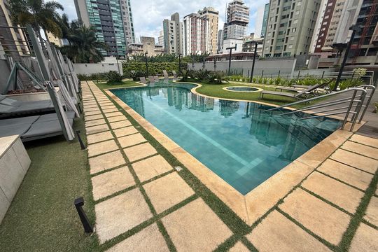 Área comum - Piscina de apartamento para alugar com 1 quarto, 42m² em Funcionários, Belo Horizonte