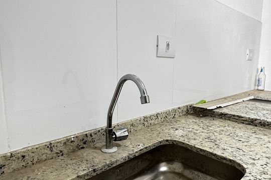 Cozinha de apartamento para alugar com 1 quarto, 41m² em Centro, Santo André