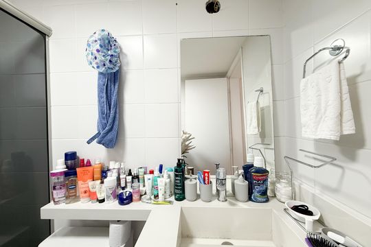Banheiro de apartamento à venda com 2 quartos, 63m² em Jardim Mariliza, São Paulo