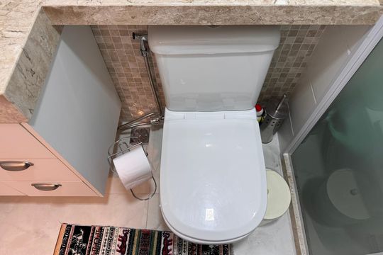Banheiro Social de apartamento à venda com 2 quartos, 66m² em Recreio dos Bandeirantes, Rio de Janeiro