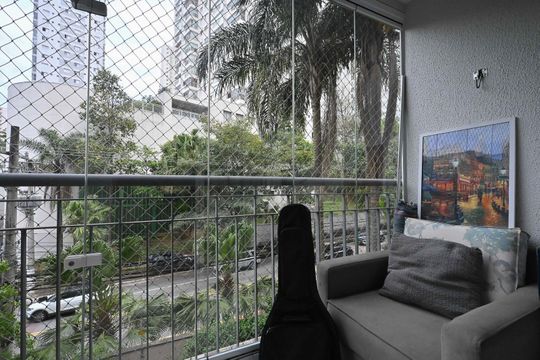 Varanda de apartamento para alugar com 2 quartos, 59m² em Vila Andrade, São Paulo