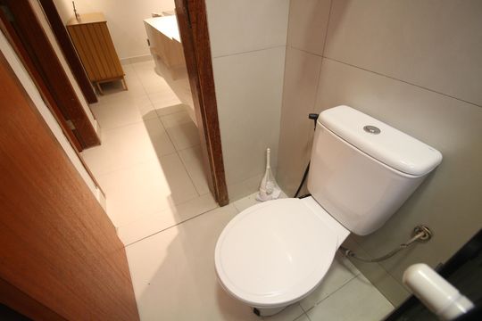Banheiro de apartamento para alugar com 2 quartos, 67m² em Monte Castelo, Contagem