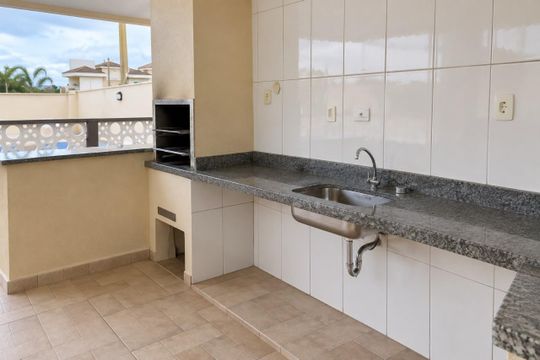 Churrasqueira de casa de condomínio para alugar com 3 quartos, 154m² em Urbanova VI, São José dos Campos