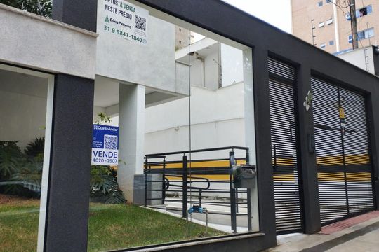 Placa de apartamento à venda com 1 quarto, 40m² em Sion, Belo Horizonte