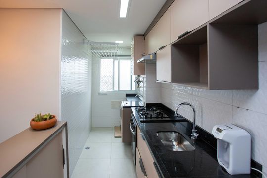 Cozinha de apartamento para alugar com 2 quartos, 43m² em Campanário, Diadema