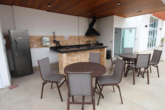Área comum - Churrasqueira de apartamento para alugar com 1 quarto, 40m² em Parque Residencial Aquarius, São José dos Campos