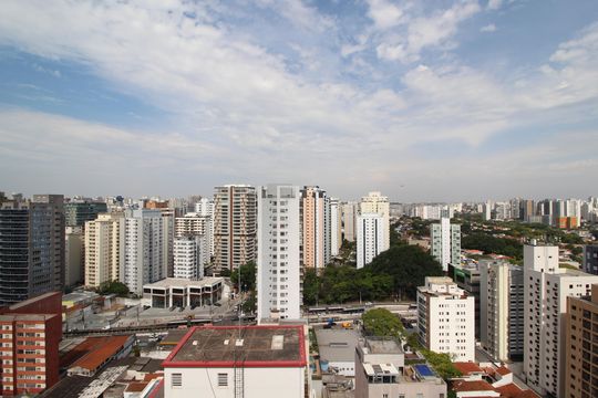 Vista de apartamento à venda com 1 quarto, 28m² em Vila Olímpia, São Paulo