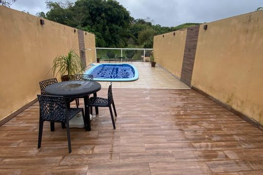 Área comum - Piscina de casa de condomínio para alugar com 3 quartos, 90m² em Jardim Santa Paula, Cotia