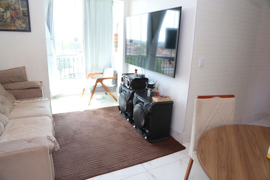 Sala de apartamento à venda com 3 quartos, 71m² em Setor Central, Goiânia