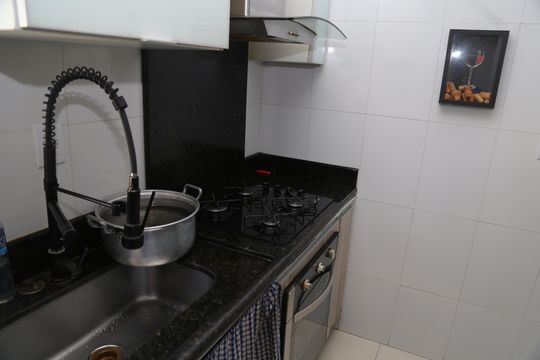 Cozinha de apartamento à venda com 3 quartos, 71m² em Setor Central, Goiânia