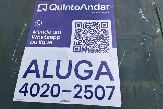 Placa  de apartamento para alugar com 2 quartos, 60m² em Balneário São Francisco, Diadema