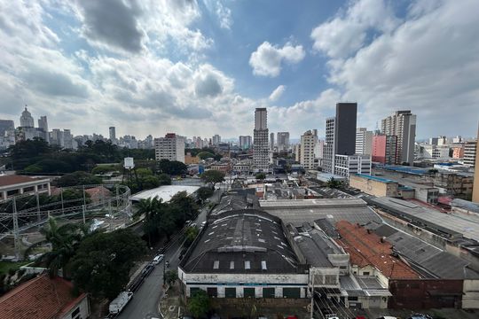 Vista da Sacada de kitnet/studio à venda com 1 quarto, 50m² em Brás, São Paulo