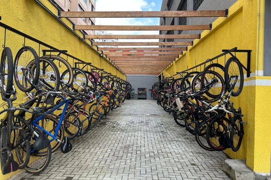 Bicicletario  de kitnet/studio à venda com 1 quarto, 50m² em Brás, São Paulo