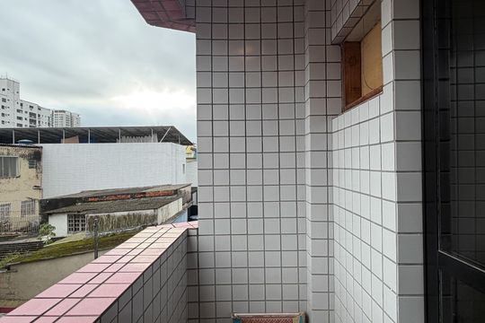 Varanda da Sala de apartamento para alugar com 2 quartos, 80m² em Embaré, Santos