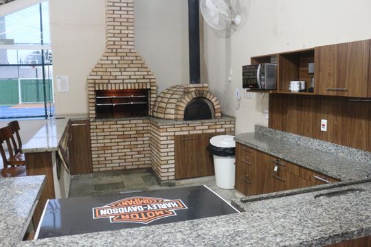 Área comum - Churrasqueira de apartamento à venda com 2 quartos, 83m² em Jardim Sao Caetano, São Caetano do Sul