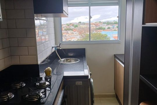 Cozinha de apartamento para alugar com 2 quartos, 50m² em Vila Nova Sorocaba, Sorocaba